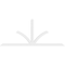 Ekena Millwork Richland Architectural Grade PVC Gable Bracket, 108"W x 45"H x 2"D x 4"F, 10/12 Pitch GBP108X45X0204RIC00 - alternate 2